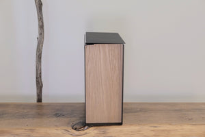 JUDD Vertical Modern Wood Mailbox | Mahogany or White Oak