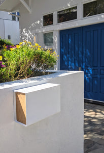 JUDD Modern Wood Mailbox | White Oak