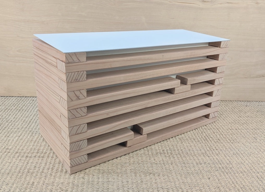 CLARE Modern Wood Mailbox | Redwood